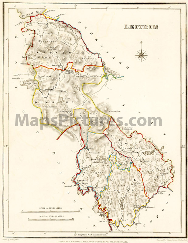 County Leitrim, 1837 map