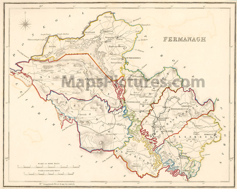 County Fermanagh, 1837 map