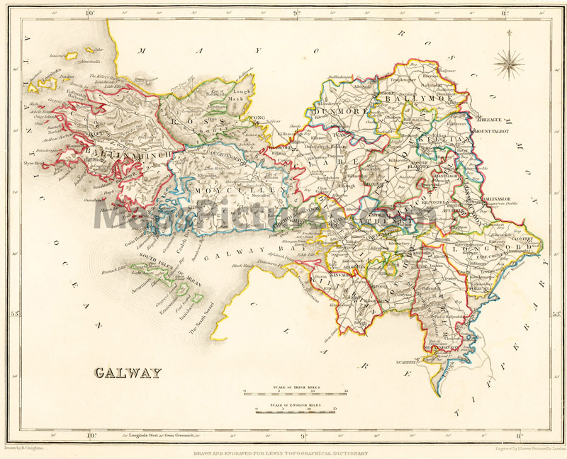 County Waterford, 1837 map