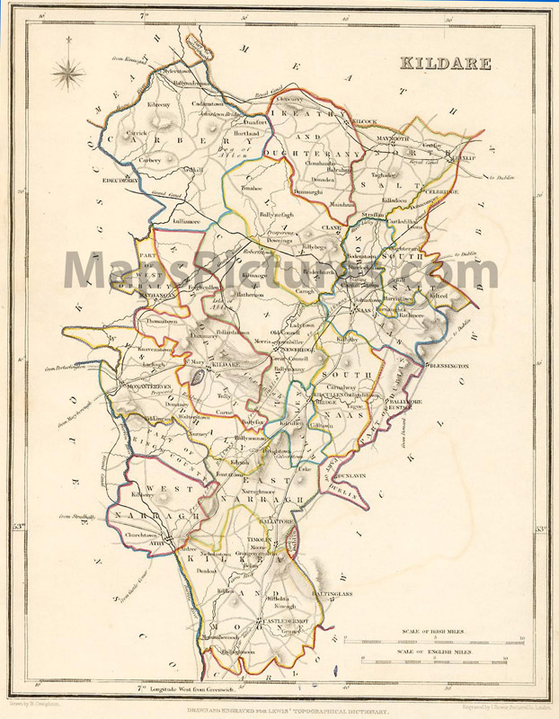 County Kildare, 1837 map