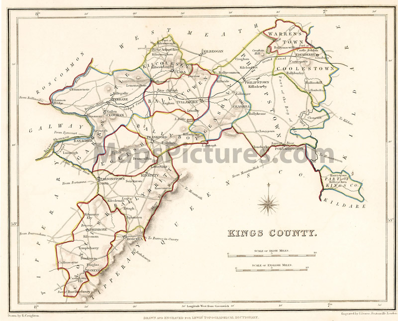 County Kings County, 1837 map