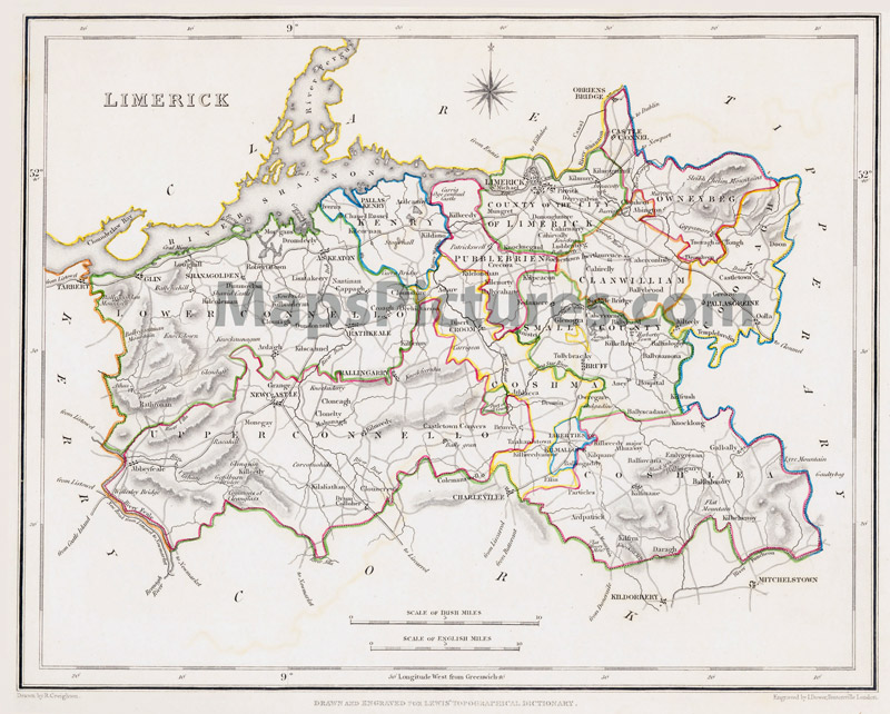 County Limerick, 1837 map