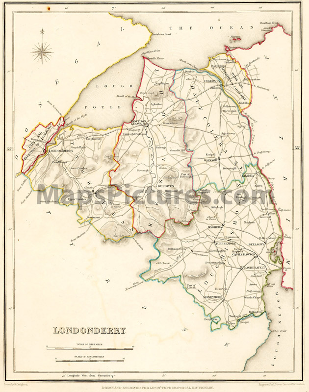 County Londonderry, 1837 map