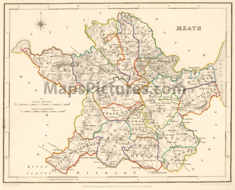 County Meath, 1837 map