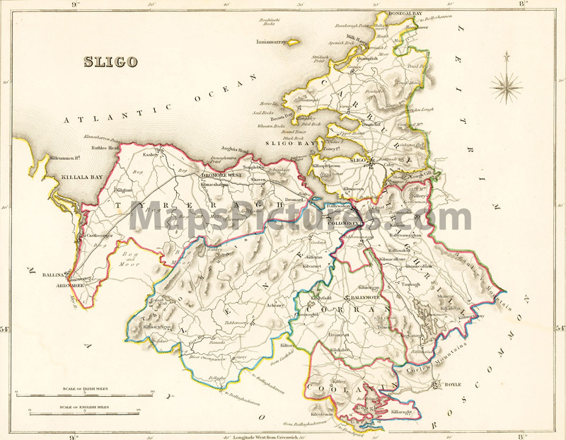 County Sligo, 1837 map